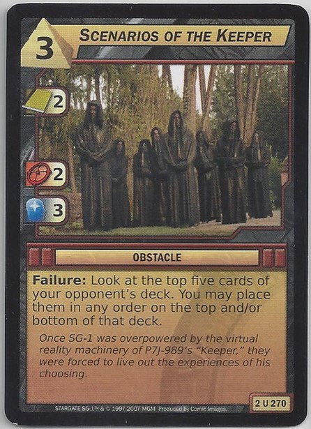 Scenarios of the Keeper